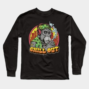 Urban Groove: The Hip Hop Gorilla Long Sleeve T-Shirt